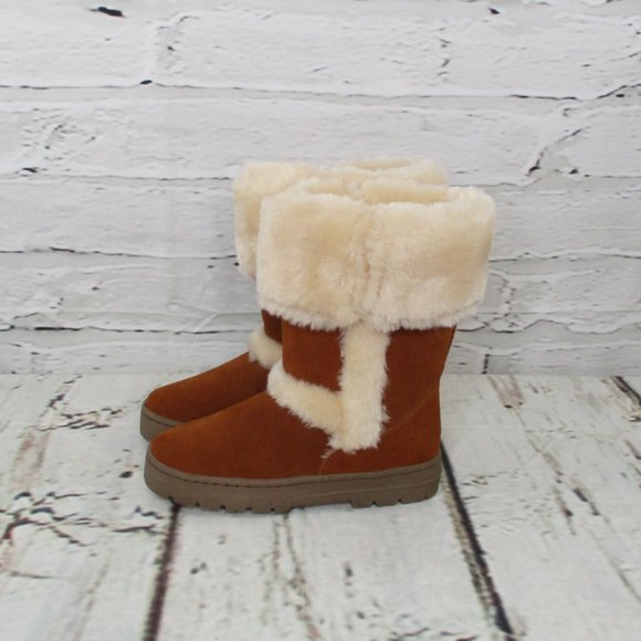 Style & Co Suede Sherpa Boots - Picture 4 of 8